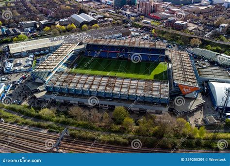 Aerial View of the Den Football Stadium in New Cross, South-east London ...