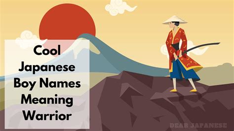 20 Amazing Japanese Boy Names Meaning Warrior – Japan Truly