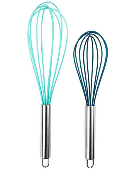 Core Home Stainless Steel & Silicone Whisks, Set of 2 - Macy's