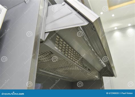 Closeup of a Cooker Hood Extractor Fan Stock Photo - Image of fitting, hinge: 67290020