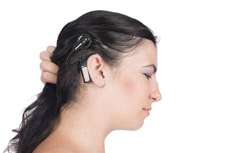 Young Deaf Or Hearing Impaired Woman With Cochlear Implant Stock Photo - Image: 36490876