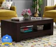 Allie Wood Nia Rosewood ( Sheesham ) Solid Wood Coffee Table Price in India - Buy Allie Wood Nia ...