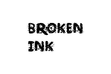 Broken Ink Font - Free Font Download