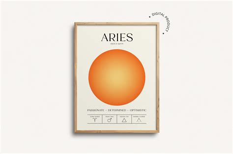 Aries Zodiac Wall Art Graphic by maymotif · Creative Fabrica