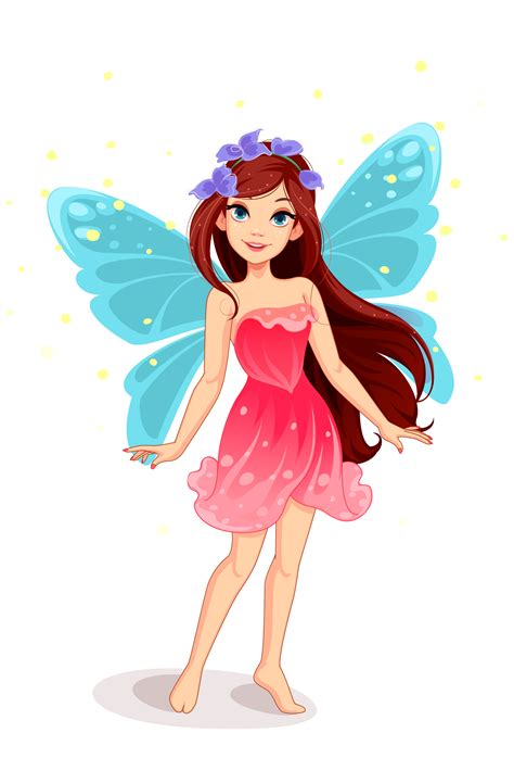 Cute little fairy vector 587463 Vector Art at Vecteezy