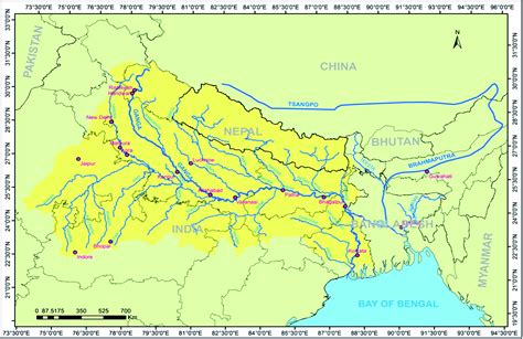 Ganges River Political Map