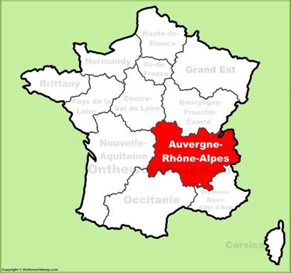 Auvergne-Rhône-Alpes Maps | France | Maps of Auvergne-Rhône-Alpes