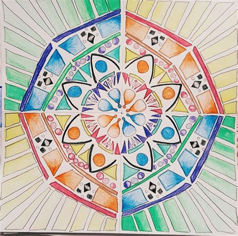 Symmetrical balance Art Ed Central 8th grade LMS Wooley Art Ed Central | Balance art, Geometric ...