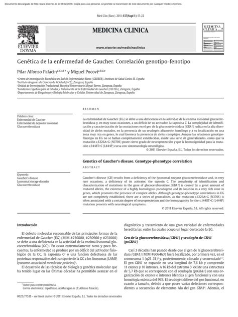 Genetics of Gauchers Disease Genotype P | PDF