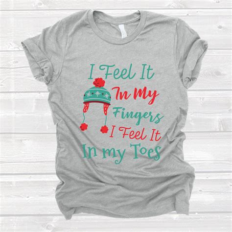 I Feel It in My Finger Feel It My Toes Excited for Xmas Fun - Etsy