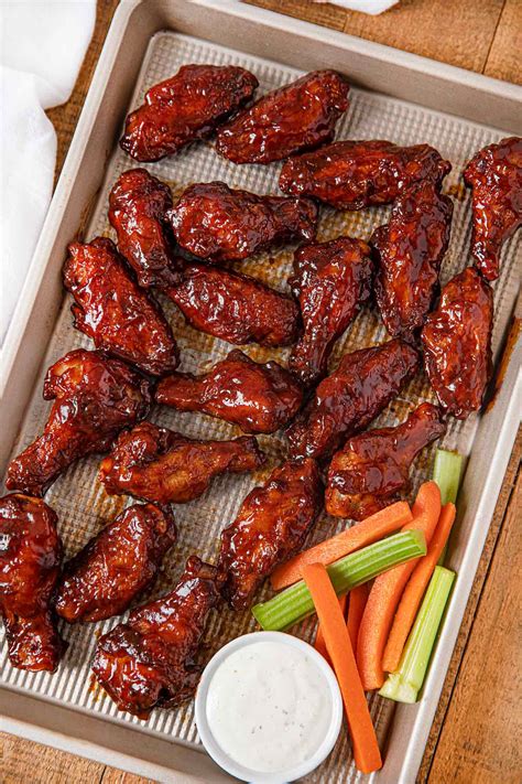 BBQ Chicken Wings - Dinner, then Dessert