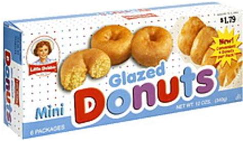 Little Debbie Mini Glazed Donuts - 6 ea, Nutrition Information | Innit