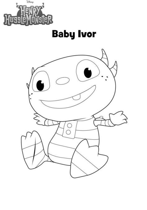 Henry Hugglemonster Coloring Pages - Coloring Home