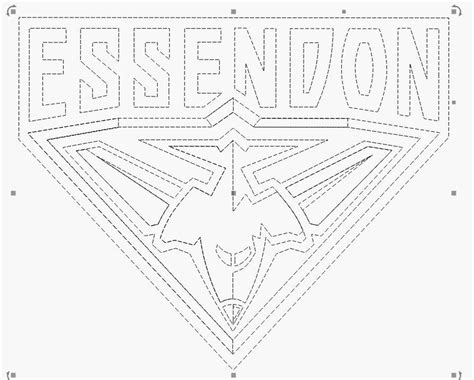 AFL SVG Essendon Dons Logo Vector File Digital Download - Etsy Canada