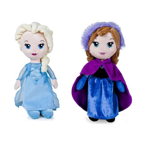 Peluches Ana y Elsa Frozen 28cm - Kilumio