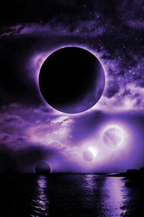 Amazing purple moons. | Nature, Scenery, Beautiful moon