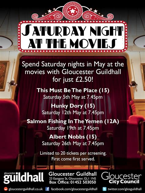 The Cinema at Gloucester Guildhall: Spend Saturday night at the movies ...