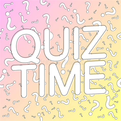 Quiz Time, Banner Design Template Stock Illustration - Illustration of ...