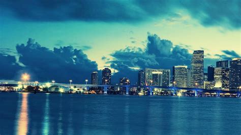 Miami Skyline Wallpaper - WallpaperSafari