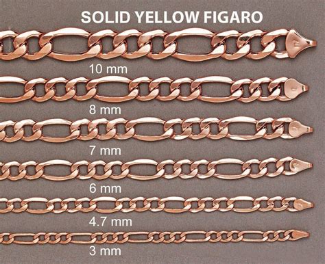 14K Rose Gold Chain - Solid Figaro Chain – FrostNYC