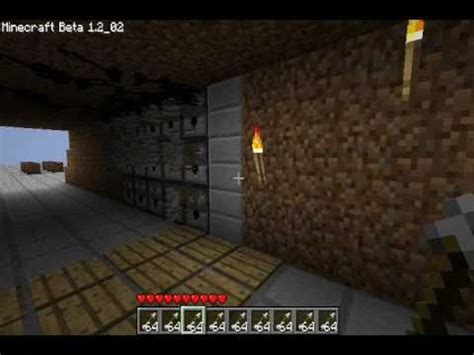 Minecraft-Dispenser Trap/ Indiana Jones - YouTube