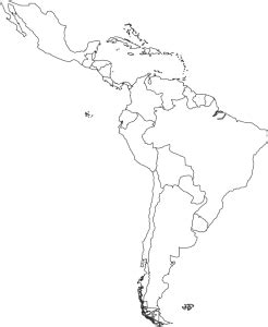 Latin america outline map - Download Free Png Images