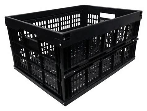 Brix Black Plastic Storage Crates, For Industrial at Rs 98/piece in New ...