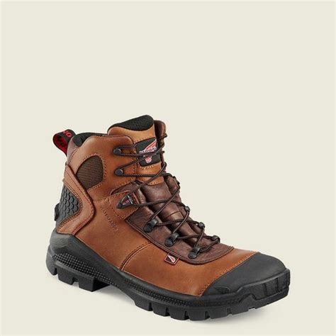 Red Wing Safety Toe Boots Sale - Mens Crv 6-inch Waterproof Brown / Black