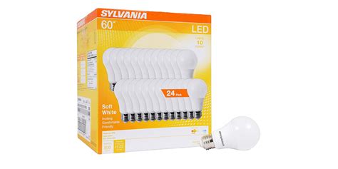 Get 24 Sylvania LED light bulbs for $21.50, one of the best prices ever