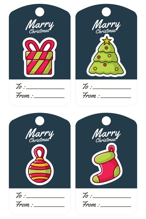 Best Free Printable Christmas Labels Templates Printablee 11115 | Hot Sex Picture