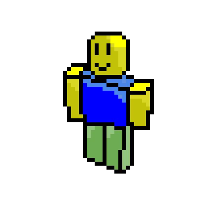 Roblox noob pixel art