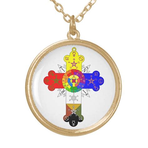 Rosicrucian Rose Cross Lamen Necklace | Zazzle | Hot necklaces ...