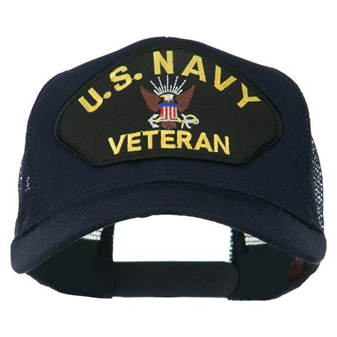 US Navy Veteran Military Patch Mesh Back Cap - Navy - CZ11MJ3QZTX ...