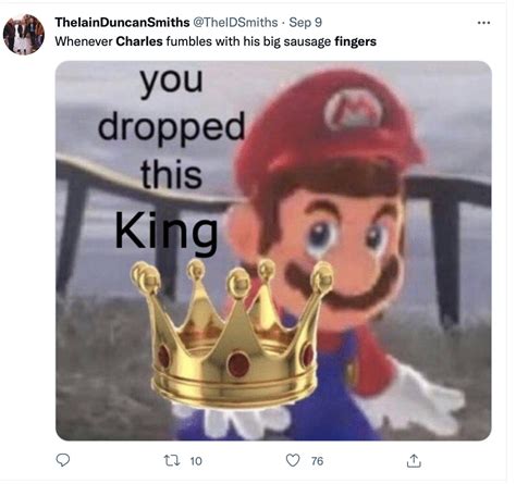 Fumbles With Fingers Mario | King Charles' Sausage Fingers | Know Your Meme