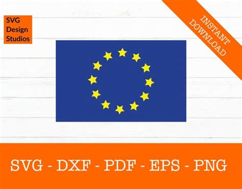 European Union Flag Svg EU Flag Svg Europe Flag Svg Cut - Etsy