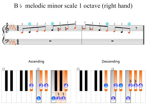 B flat minor scale finger chart piano - polewmoney