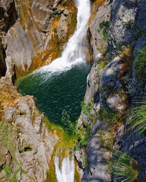 Gubavica waterfall on the Cetina River, deep in the canyon. You can get there only wading ...