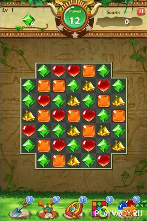 Взломанная Jewel Blast Match 3 Game v 2.0 Мод безлимитные монеты