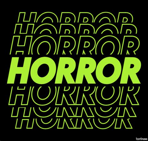 Horror Text Effect and Logo Design Word