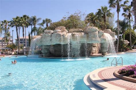 At the cascades pool at sunset - Picture of Sheraton Vistana Resort ...