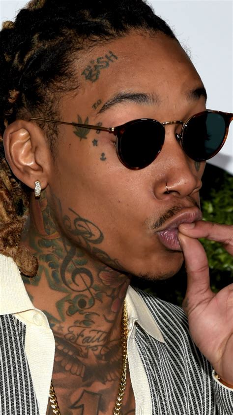 Wallpaper 1440x2560 Wiz khalifa Rapper Goggles Face Tattoo ... | Face ...