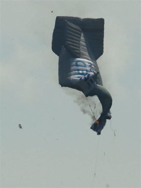 PenFed blimp, deflated, bursts into flames and crashes near U.S. Open ...