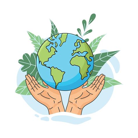 Save the Planet: Hands Holding Globe, Earth