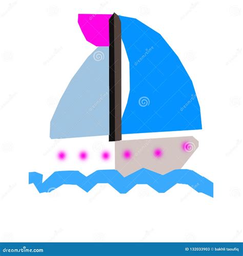 Wooden Boat stock illustration. Illustration of wooden - 132033903