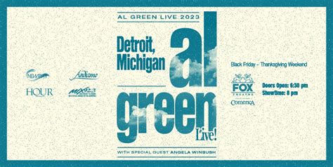 Mix 92.3 Presents Al Green At The Fox Theatre Friday, November 24, 2023 | 313 Presents