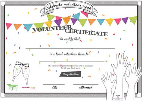 Volunteer Certificate Template | myideasbedroom.com