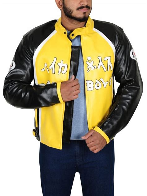 Biker Boyz Yellow Motorcycle Jacket | Getmyleather | Motorcycle jacket, Jackets, Derek luke