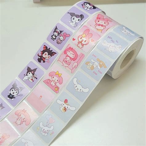 Nhãn dán cute 100 tem, sticker thank you đóng gói hàng, niêm phong | Shopee Việt Nam