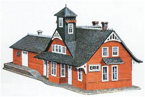 Comb. RR Station Kit N Scale Model Railroad Building #1501 by Model-Power (1501)