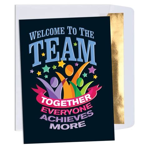 Welcome To The Team Together Everyone Achieves More Greeting Card ...